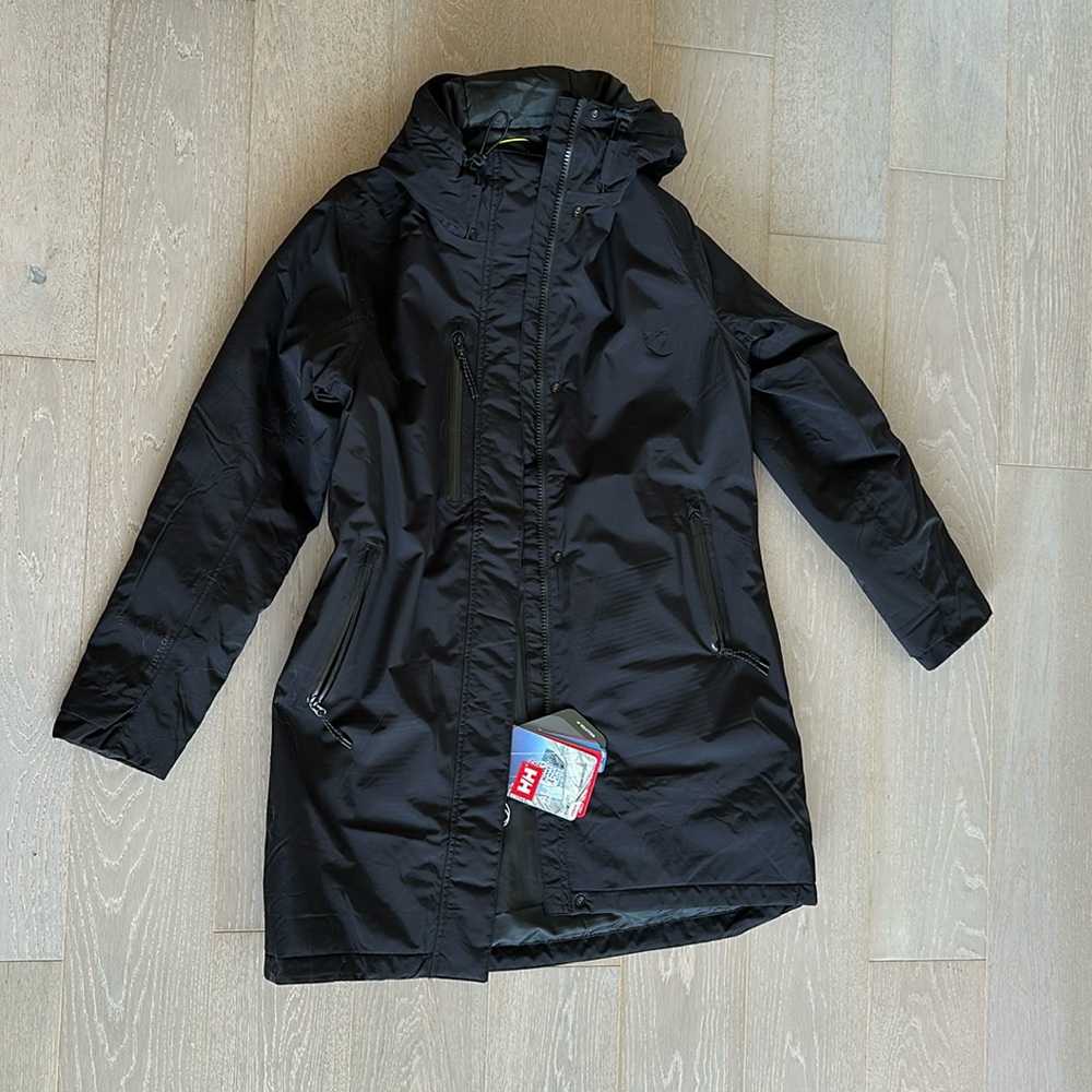 Helly Hansen Adore insulated rain coat. Never worn, tags still on. $300 value!